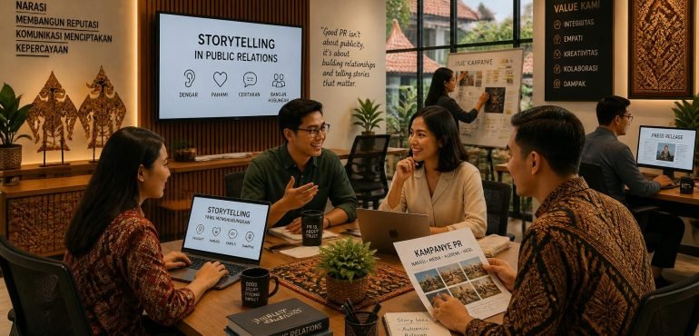 seqara illustration of storytelling in public relations world 770x370