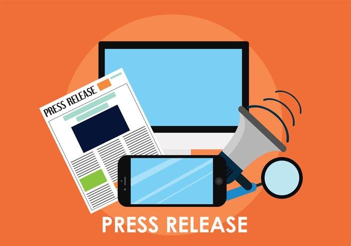 press release vector art